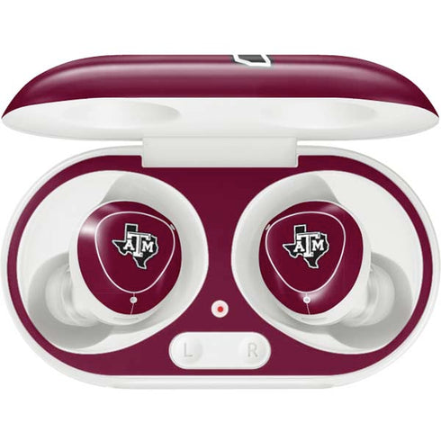 Texas A&M University Black Logo Galaxy Buds Plus Skin